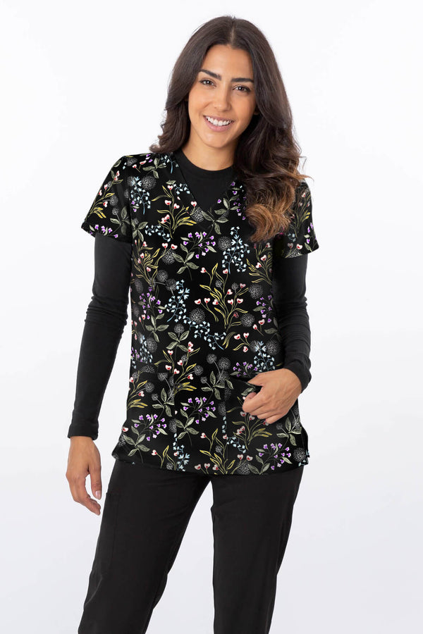 1381-Midnight floral
